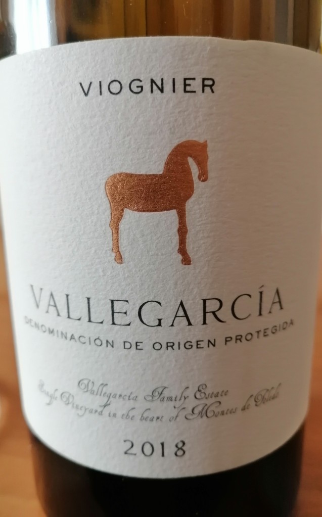 Vallegarcía Viognier etiqueta