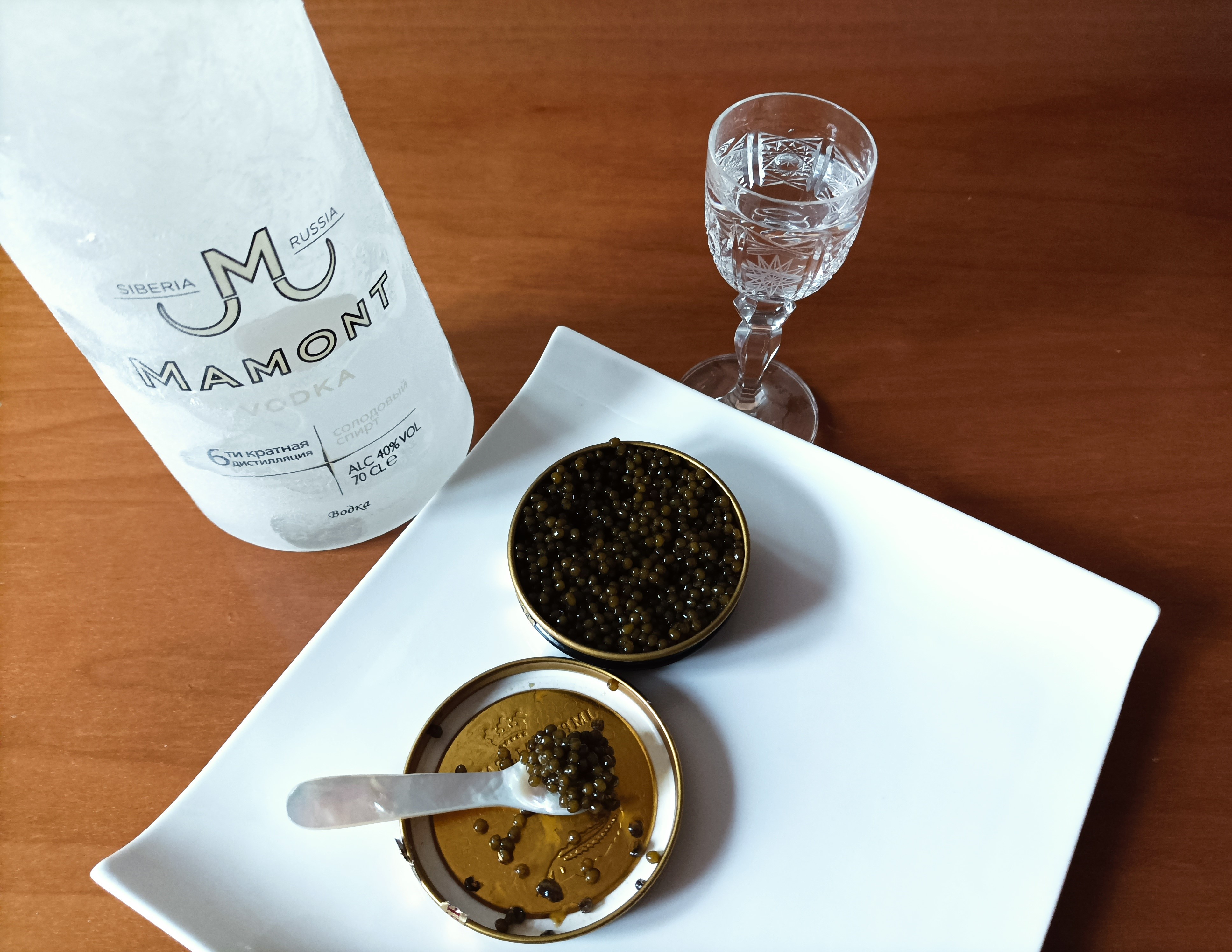 Caviar + Vodka Mamont